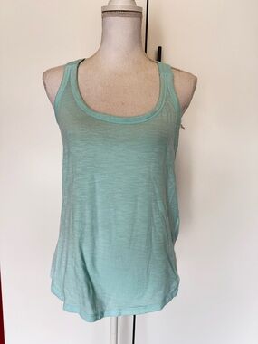 Banana Republic Factory Light Seafoam Scoop Neck Tank Top